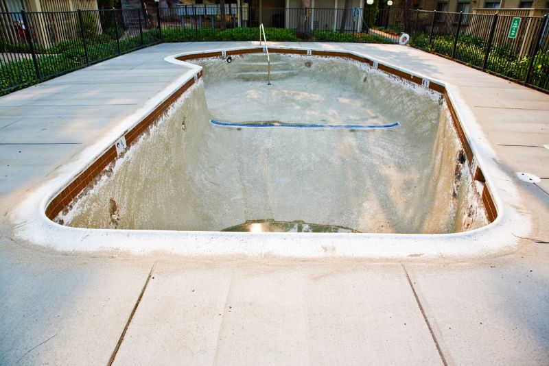 concrete pool under construction